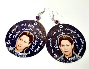 Julia de Burgos Paper earrings