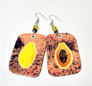 Papaya earrings
