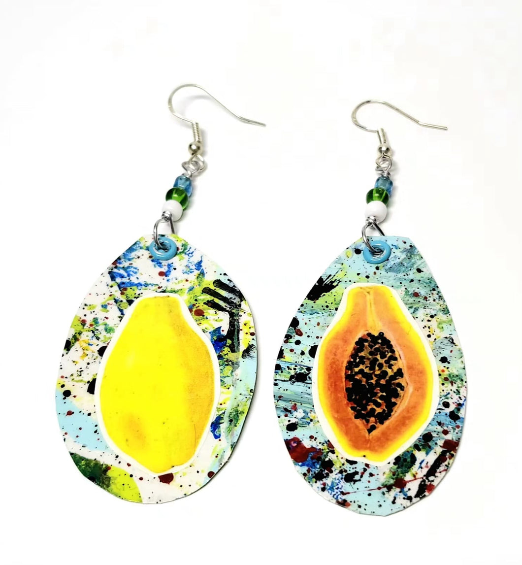 Papaya earrings