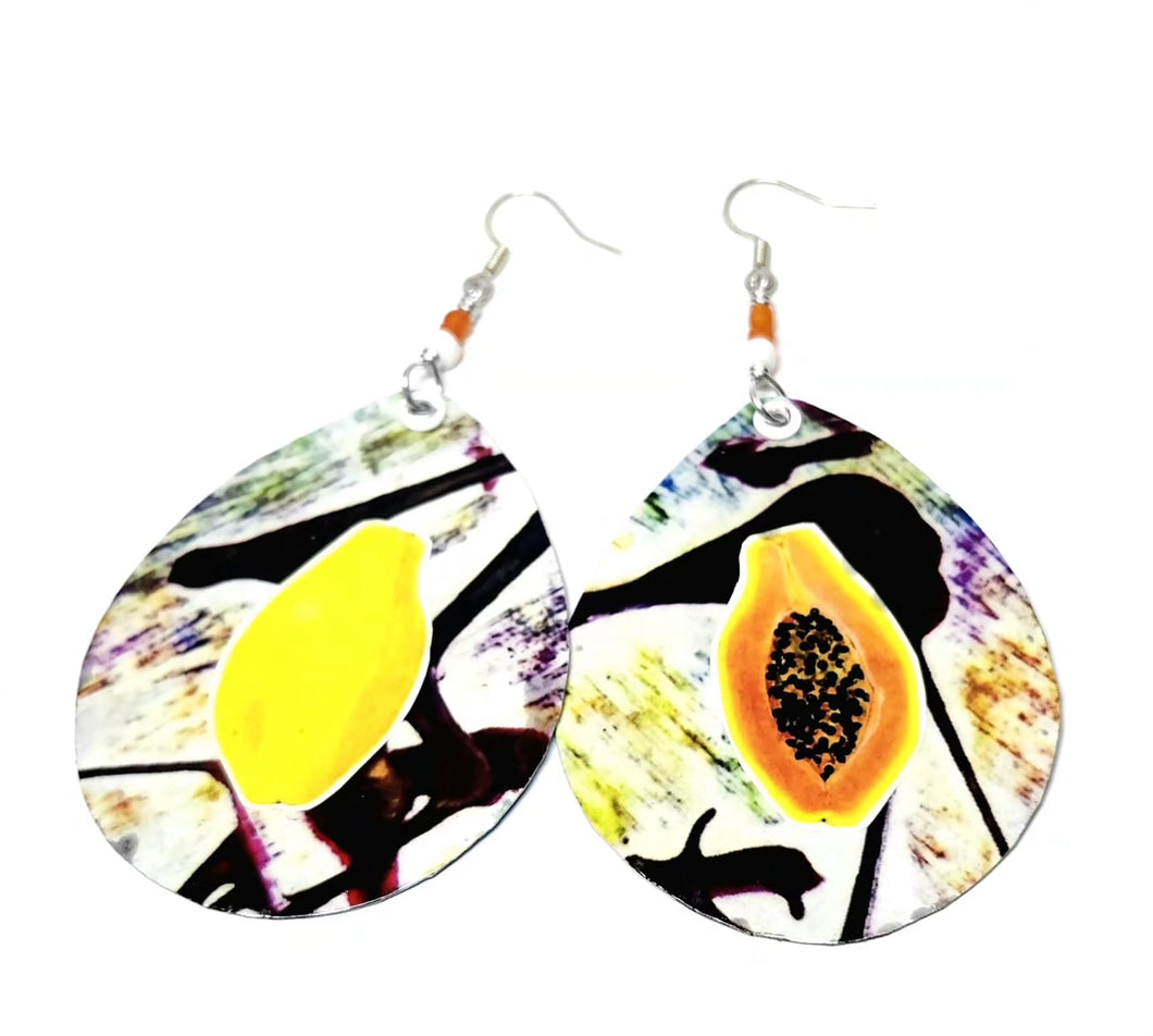 Papaya earrings