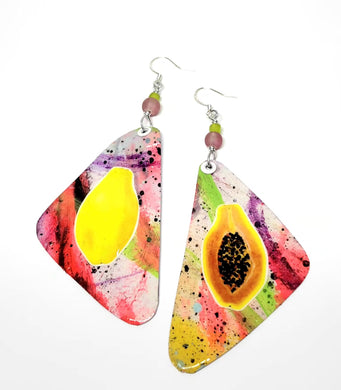 Papaya earrings