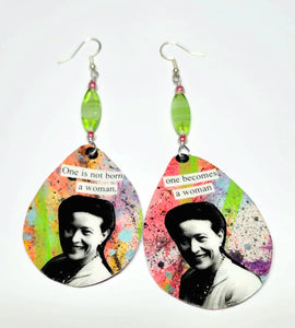 Simone de Beauvoir earrings