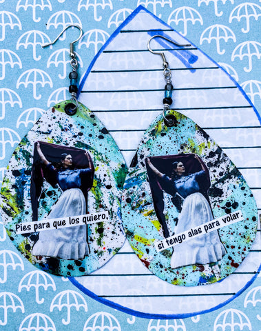 Kahlo paper earrings!