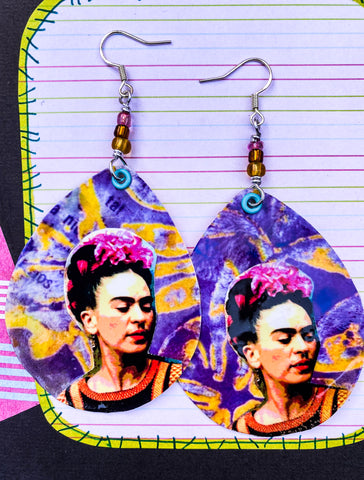 Kahlo paper earrings!