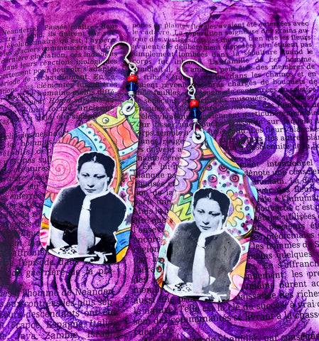 Julia paper earrings!