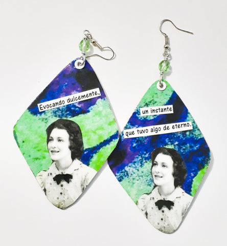 Sylvia Rexach Paper earrings