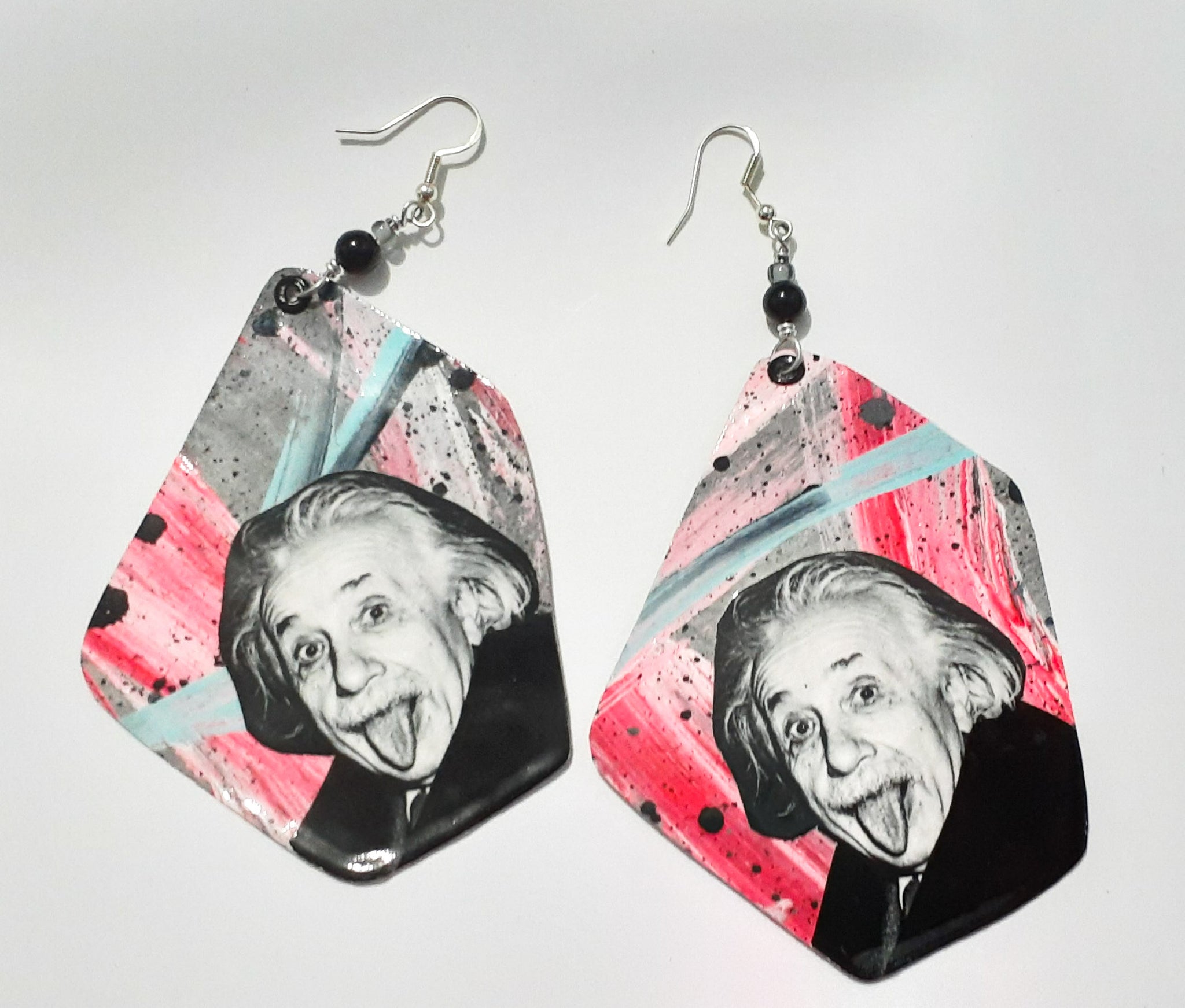 Albert Einstein Paper earrings