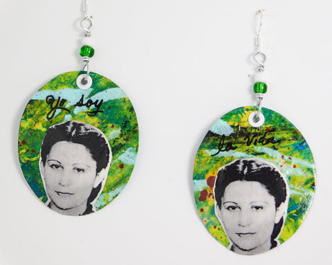 Julia de Burgos Paper earrings