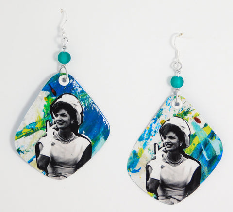 Jackie Kennedy paper earrings