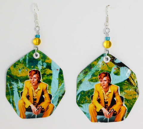 David bowie paper earrings